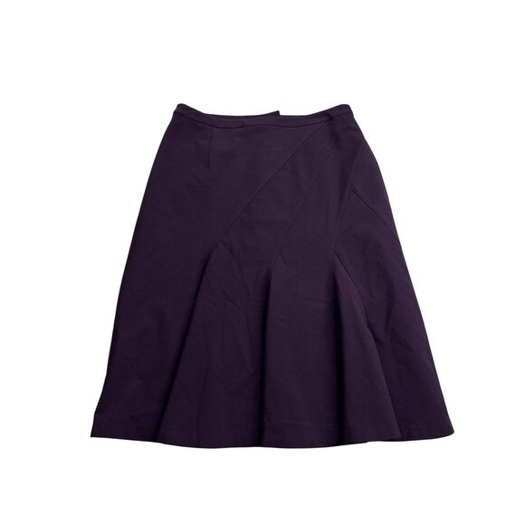 Vintage Y2K Worthington Works Women A-Line Pleated Skirt 12 Dark Purple Academia - Picture 1 of 6